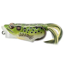 LIVETARGET - Imitace žáby Hollow Body Frog Popper 5,5 cm 11 g Green Yellow