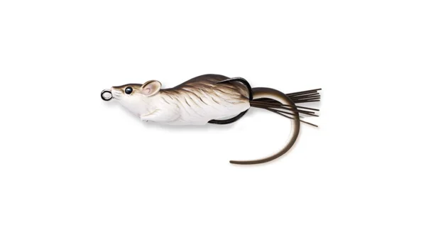 LIVETARGET - Nástraha myš Hollow Body Mouse 11 g 6 cm Brown White