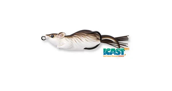 LIVETARGET - Nástraha myš Hollow Body Mouse 11 g 6 cm Brown White