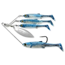 LIVETARGET - Rotačka Baitball Minnow Spinner Rig 7 g Purple Blue Silver