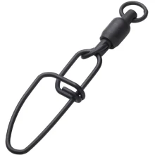 MADCAT - Obratlík s karabinou Stainless BB Swivel with Crosslock Snap vel. 3 90 kg Black 3 ks