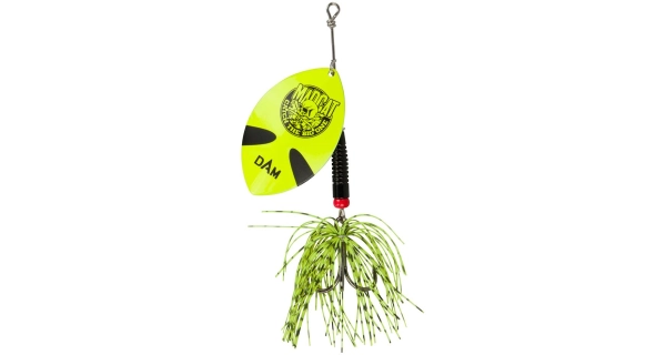 MADCAT - Rotační třpytka Big Blade Spinner 11 cm 3/0 55 g Sinking Fluo Yellow