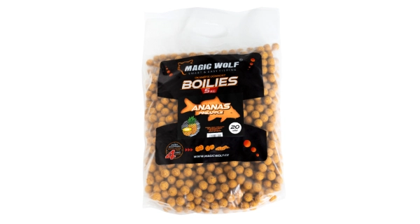 MAGIC WOLF - Krmné Boilie 5 kg 24 mm Ananas