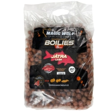 MAGIC WOLF - Krmné Boilie 5 kg 24 mm Játra
