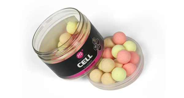 MAINLINE - Balanced Boilie Fluoro Wafters Pink Yellow White Cell 15 mm