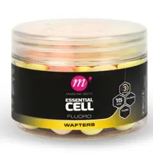 MAINLINE - Balanced Boilie Fluoro Wafters Pink Yellow White Essential Cell 15 mm