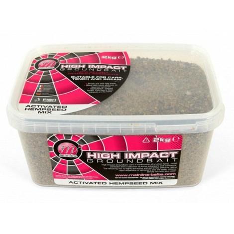 MAINLINE - Krmná směs High Impact Groundbait Active Hempseed mix 2 kg