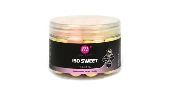 MAINLINE - Nástraha Dumbell Wafters Pink Yellow White ISO Sweet Fluoro 12x15 mm