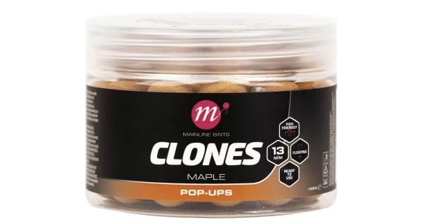MAINLINE - Plovoucí boilie Clones Pop Ups Maple 13 mm Javor