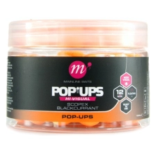 MAINLINE - Plovoucí boilie High Visual Mini Pop-ups Scopex & Blackcurrant 12 mm