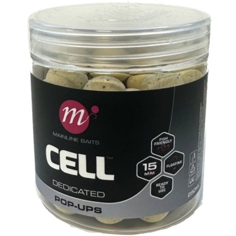 MAINLINE - Plovoucí boilie Pop Ups Dedicated Cell 15 mm 250 ml