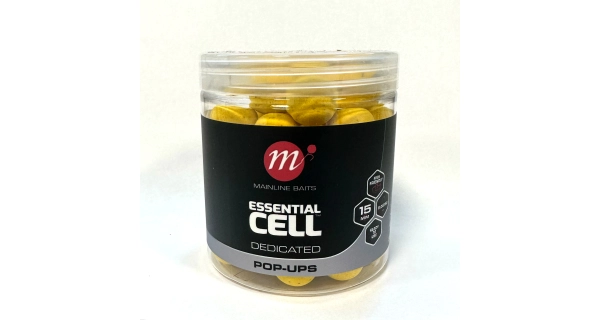 MAINLINE - Plovoucí boilie Pop Ups Dedicated Essential Cell 15 mm 250 ml