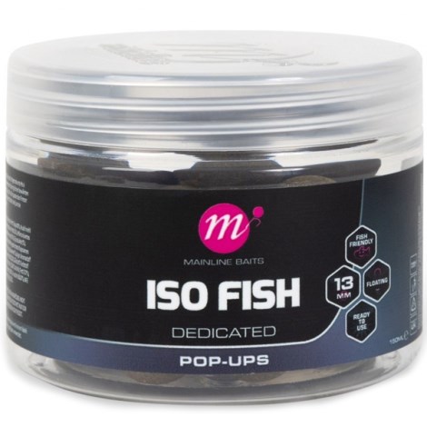 MAINLINE - Plovoucí Boilie Pop-Ups ISO Fish 13 mm 150 ml