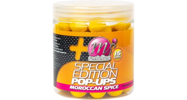 MAINLINE - Plovoucí Boilie Pop Ups Limited Edition Maroccan Spice 15 mm Yellow