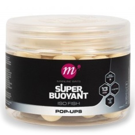MAINLINE - Plovoucí Boilie Super Buoyant Pop-Ups ISO Fish 13 mm White