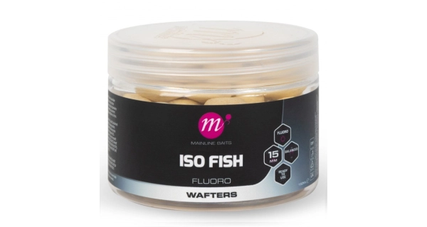 MAINLINE - Vyvážené Boilie Fluoro Wafters ISO Fish 15 mm 150 ml White
