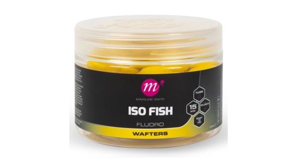 MAINLINE - Vyvážené Boilie Fluoro Wafters ISO Fish 15 mm 150 ml Yellow