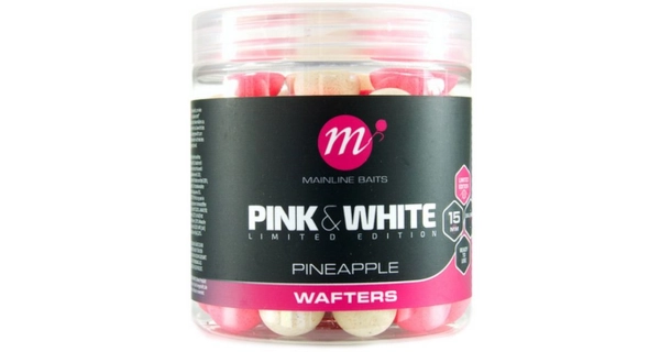 MAINLINE - Vyvážené boilie Fluro Pink & White Wafters Pineapple 15 mm