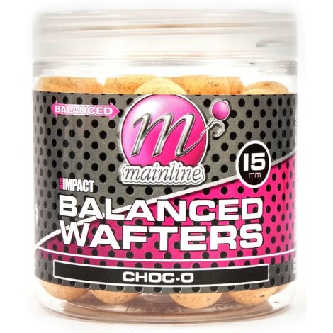 MAINLINE - Vyvážené boilie High Impact Balanced Wafters 15 mm Choc-O