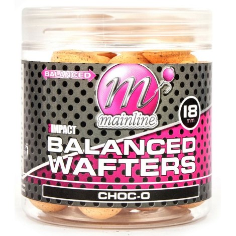 MAINLINE - Vyvážené boilie High Impact Balanced Wafters 18 mm Choc-O