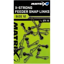 MATRIX - Karabinka s obratlíkem X-Strong Feeder Snap Link vel .10 10 ks