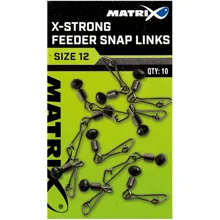 MATRIX - Karabinka s obratlíkem X-Strong Feeder Snap Link vel .12 10 ks