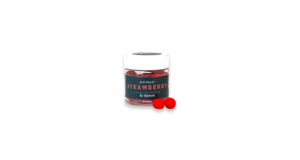 METHOD FEEDER FANS - Měkčené Fluo Pelety Jahoda 6-10 mm 50 ml