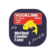METHOD FEEDER FANS - Návazcová šňůrka Method Feeder X4 0,119mm 15m