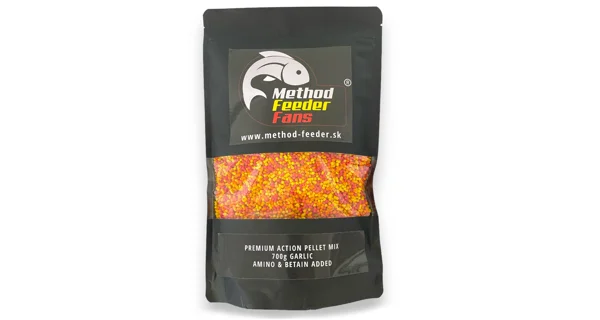 METHOD FEEDER FANS - Pelety Action Fluo Česnek 700 g