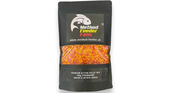 METHOD FEEDER FANS - Pelety Action Fluo Jahoda 700 g