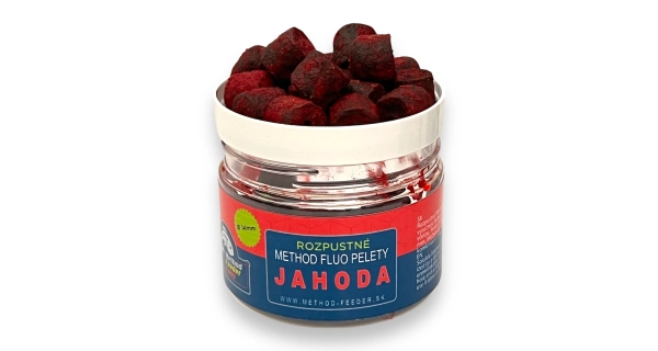 METHOD FEEDER FANS - Pelety rozpustné Jahoda 14 mm 150 ml