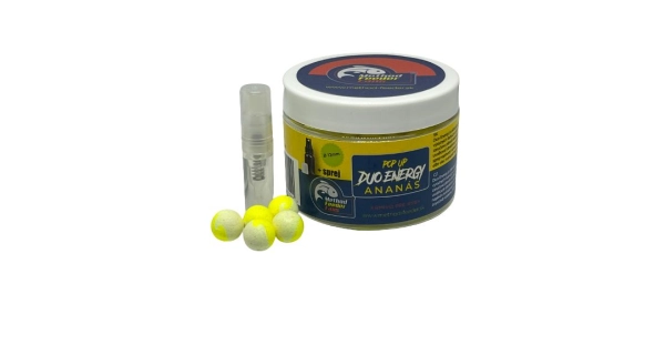 METHOD FEEDER FANS - Plovoucí Boilies Duo Energy Ananas 12mm 150ml + Sprej Esence 2ml