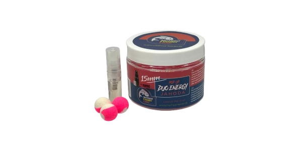 METHOD FEEDER FANS - Plovoucí Boilies Duo Energy Jahoda 12mm 150ml + Sprej Esence 2ml