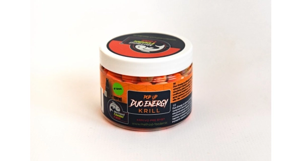 METHOD FEEDER FANS - Plovoucí Boilies Fans Energy Krill 12mm 150ml + Sprej Esence 2ml