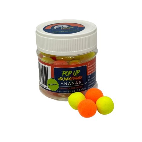METHOD FEEDER FANS - Plovoucí boilies Fluo 50 ml 12 mm Ananas