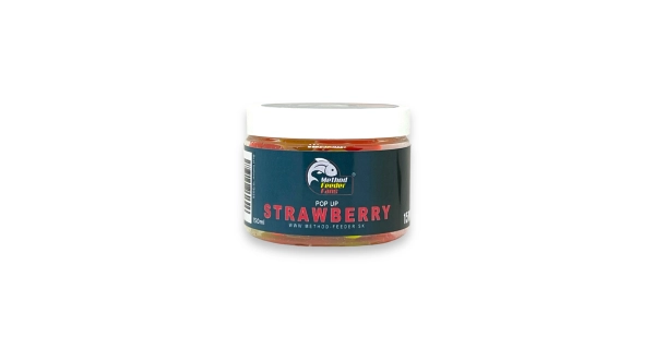 METHOD FEEDER FANS - Plovoucí boilies Fluo Jahoda 15 mm 150 ml