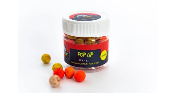 METHOD FEEDER FANS - Plovoucí boilies Fluo Krill 7 mm 50 ml