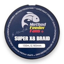 METHOD FEEDER FANS - Šnůra na Feeder Super X8 Feeder Braid 150 m 0,165 mm 13,9 kg