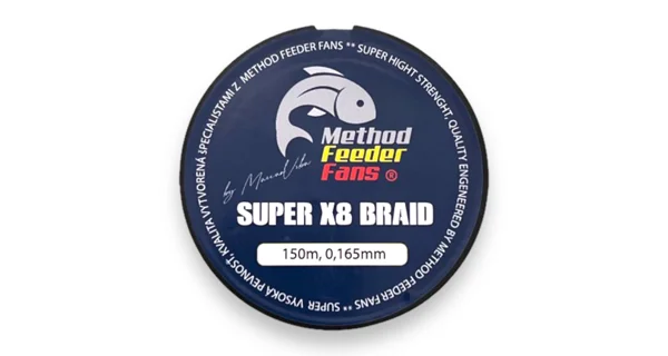 METHOD FEEDER FANS - Šňůra na Feeder Super X8 Feeder Braid 150 m 0,165 mm 13,9 kg