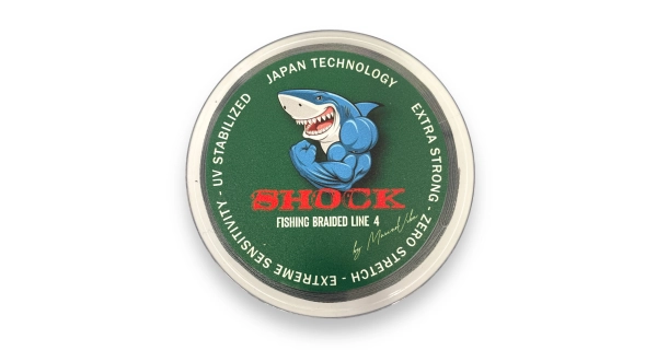 METHOD FEEDER FANS - Šoková Šňůra Shock Braided Line 4 Šedá 100 m 0,398 mm 25,90 kg