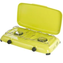 MEVA - Plynový stolní vařič 2 hořáky Orlík s víkem + termoelektrická pojistka A