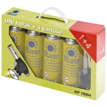 MEVA - Sada plynový UNI Hořák + 4 Kartuše