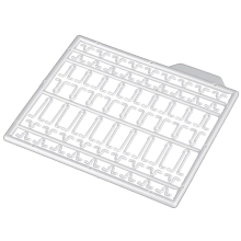 MIKADO - Dlouhá zarážka Průhledná 2 ks