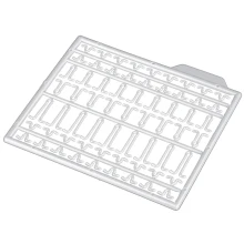 MIKADO - Dlouhá zarážka Průhledná 2 ks