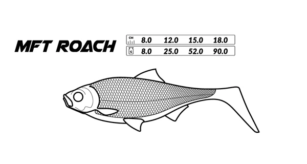 MIKADO - Gumová Nástraha MFT Roach 8 cm Fruit Roach 4 ks