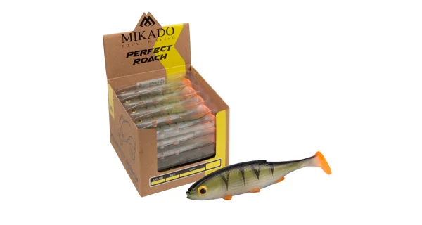 MIKADO - Gumová nástraha Perfect Roach 13 cm Natural Perch 36 ks