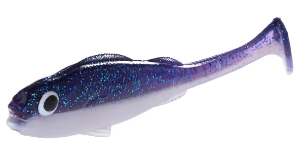 MIKADO - Gumová Nástraha Real Fish 9,5 cm Violet Perch 4 ks