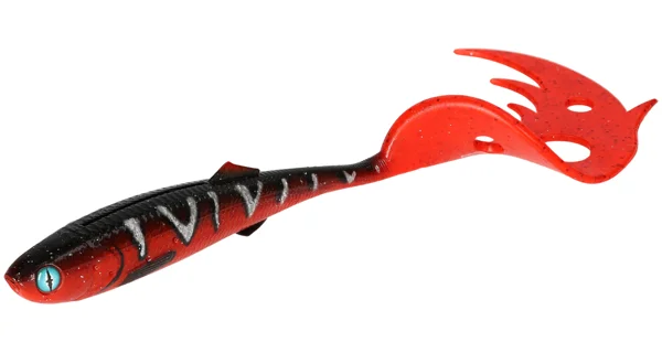 MIKADO - Gumová Nástraha Sicario Pike Tail 24 cm 67 g Red Tiger