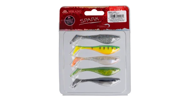 MIKADO - Gumová Nástraha Spark 7 cm MIX 5 ks