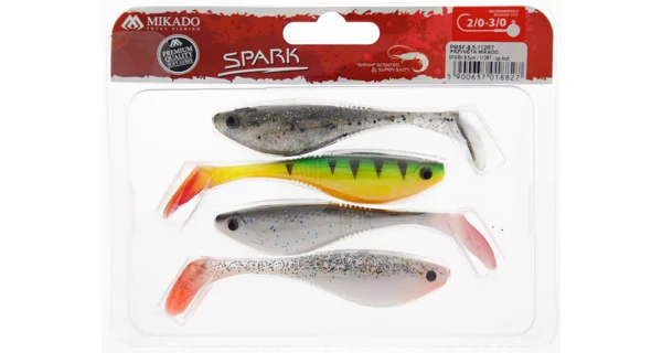 MIKADO - Gumová nástraha Spark 8,5 cm 4 ks MIX